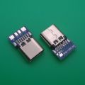 Haby Type C BREAKOUT Board Connector 14 Pin Female Sockets Type-C Welding Wire 4P With PCB Board Female Seat Charging Data Line Female Head Type C Mother Seat Adapters Type C Connector. 