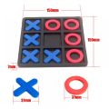 Tic Tac Toe Family Board Game Toys - Upgraded Plastic Tic-Tac-Toe X & O Chess. 