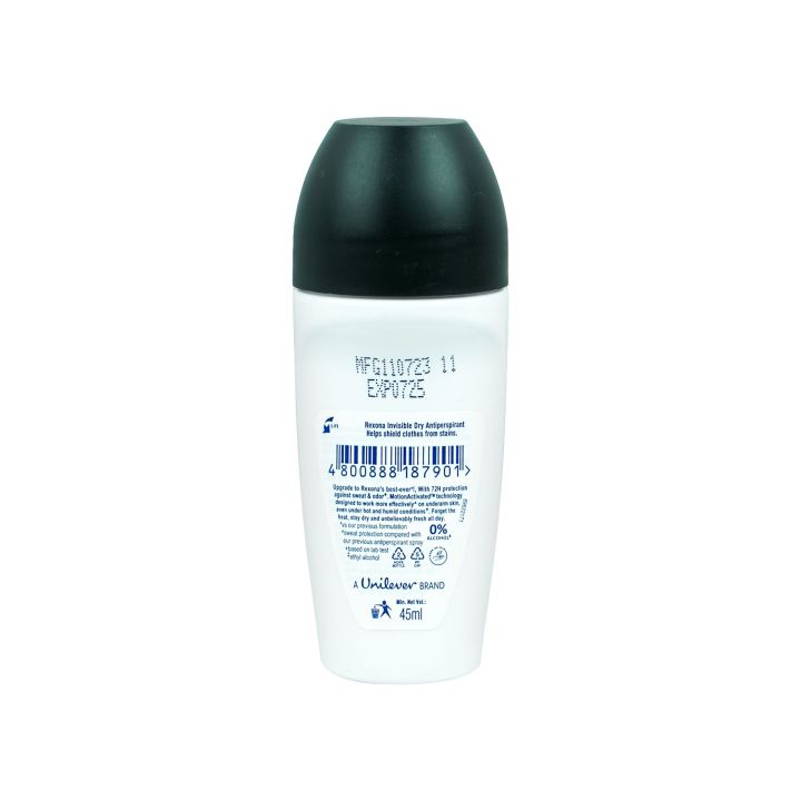 Rexona%20-%20Motion%20Activated%20Invisible%20Dry%2072h%203x%20Stronger%20Protection%20Roll%20On%20For%20Women%20-%2045ml%20-%20Image%204