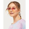 1PC Women Heart Shape Sunglasses luxury Brand Designer Men Metal Frame Sun Glasses Vintage Gradient Ocean Lenses UV400 Shades.
