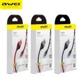 AWEI CL-29 Type-C Cable 200CM Nylon Braided USB Data Charging Cable 2M Type C Cable. 
