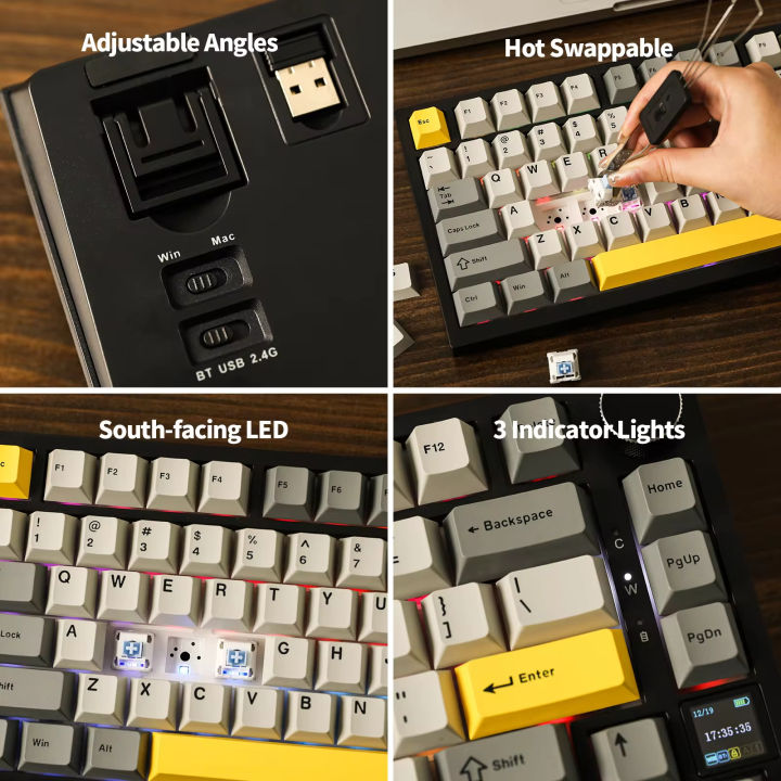 Ajazz%20AK820%20Pro%2075%25%20Gasket-mounted%20Bluetooth%205.1/2.4G%20Wireless/Type-C%20Wired%20Mechanical%20Keyboard%20with%20TFT%20Screen%20for%20Mac/Win%20-%20Image%206