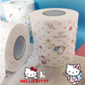 Sanrio Roll Tissue Anime Hello Kitty Kawaii Kuromi Printing Rolling Cartoon Home Bathroom Toilet Paper Gifts. 