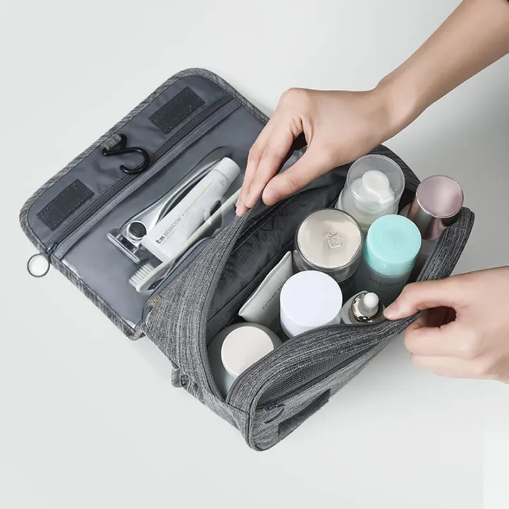 Travel%20Makeup%20Bags%20Women%20Waterproof%20Cosmetic%20Bag%20Toiletries%20Organizer%20Hanging%20Dry%20And%20Wet%20Separation%20Storage%20Bag%20-%20Image%202