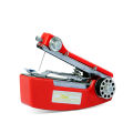 Portable Mini Hand Sewing Machine - Red. 