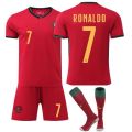 2024 ortugal Jersey Cup onaldo o.7 ome and Away Felli Football raining hes Adult suit. 