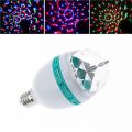 LED DJ Disco Moving Ball Light - White, RGB Crystal Ball Auto Rotating LED Stage Light Bulb. 