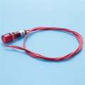 5X Neon Indicator Pilot Signal Lamp Red Light AC 250V W2 Wires. 