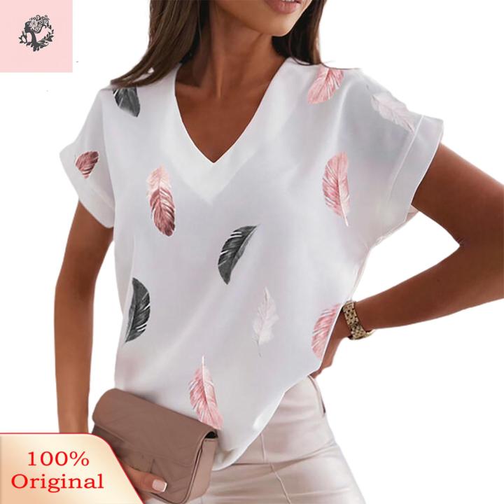 Sunnyheart%20Tee%20Shirt%20Soft%20Material%20Leisure%20Female%20Contrt%20Color%20T-shirt%20-%20Image%202