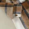 Toddler Baby Boy Girl Plaid Shirt Jacket Outfits Button Down Cardigan Kids Long Sleeve Coat Tops Fall Clothes.