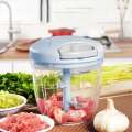 Large Handy and Compact Chopper Handy Quick Cutter for Kitchen, 5 Blade Stainless Steel -900ml - kitchen accessories. 