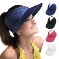 Flexible Adult Hat for Women Anti-UV Wide Brim Visor Hat Easy To Carry Travel Caps Fashion Beach Summer Sun Protection Hats.