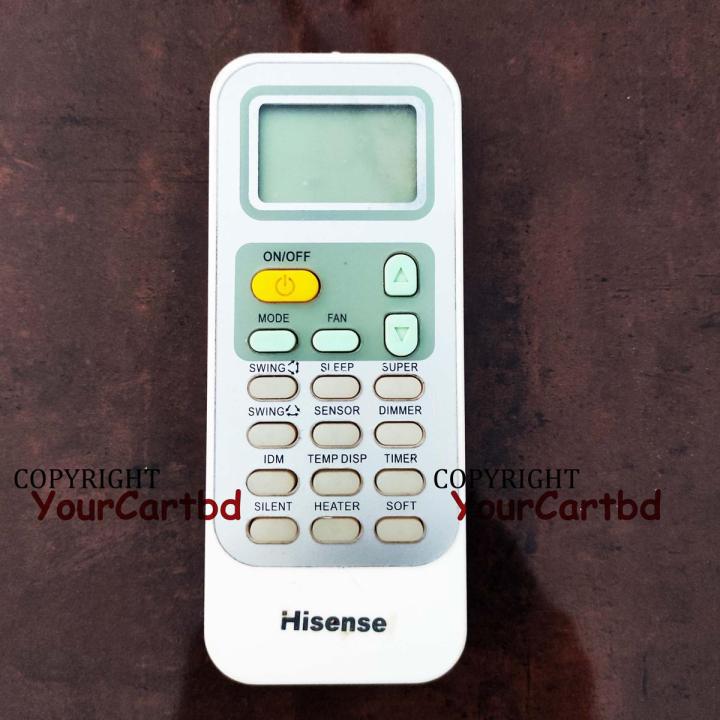 Hisense Air Conditioner Controller DG11J1-16 Hisense AC Remote Control (Please Match The Image with Your Old Remote)