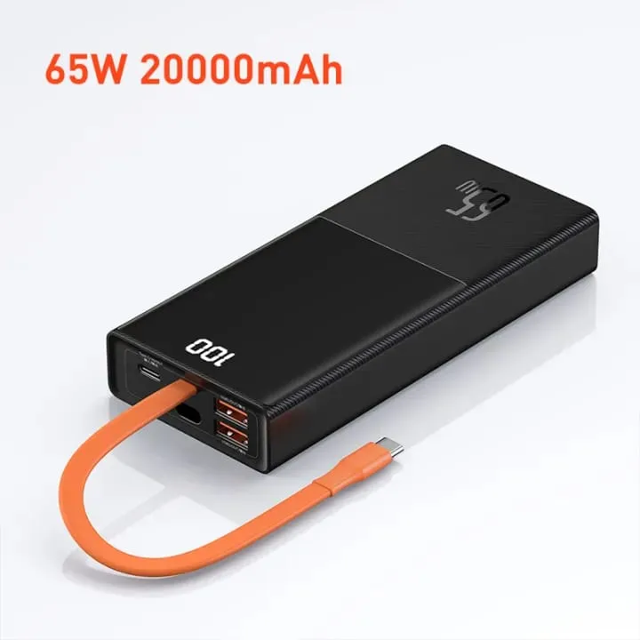 Baseus%2065W%20Power%20Bank%2020000mAh%20with%20Type%20C%20Two-Way%20Cable%20External%20Battery%20for%20Phone%20and%20Notebook,%20Three-Port%20Fast%20charging%20-%20Image%202
