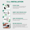1 Set Dual Door Dryer Vent Cover Dryer Vent Cover Dryer Vent Duct Tube & Trim Ring Indoor Dryer Vent.