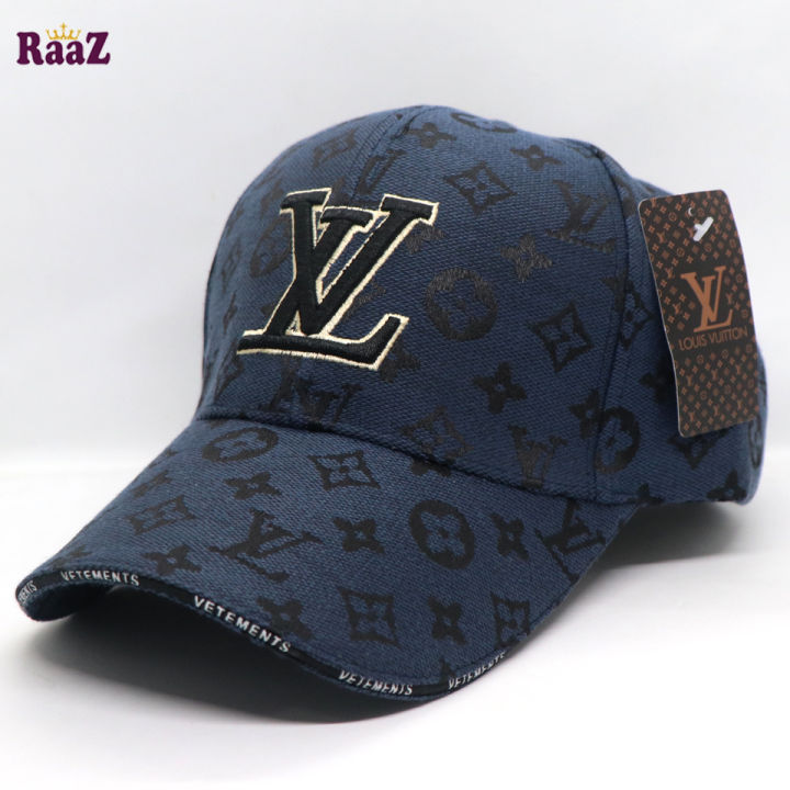 Navy Blue VL Embroidery Logo Premium Imported Cap