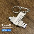 2 in 1 OTG METAL BODY USB 3.0 , 2.0 usb-C Flash Pen Drive Memory Stick Usb3.0/2.0 flash disk 64GB/128GB Type C Pendrive.