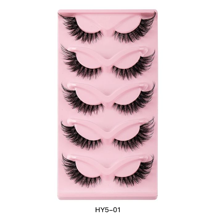 5%20Pair%203D%20Cat%20Eye%20Lashes%20Fox%20Eye%20Fluffy%20Soft%20Natural%20Mink%20False%20Eyelashes%20Faux%20Makeup%20Eyelash%20-%20Image%207