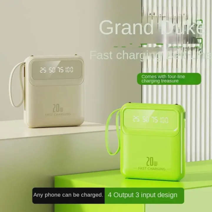 Mini%20Power%20Bank%2010000mah%20High%20Capacity%20Fast%20Charging%20with%20Cable%20Mobile%20Power%20Bank%20LED%20Digital%20Display%20Type-C/USB%20Input%2020W%20Fast%20Charging%20Mini%20Power%20Bank%20LED%20Display%204%20Built-in%20Cables%20-%20Image%202