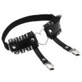 Lace Leg Garter Elastic Rock Heart Leg Harness For Women Girls Black Goth Thigh Garter Belt Kawaii Fashion Accessories.