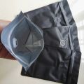 100Pcs Matt Foil Coffee Valve Zipper Closure Bag Vertical Foil Coffee Bean One-Way Valve Bag Packaging Bag 250G Black.