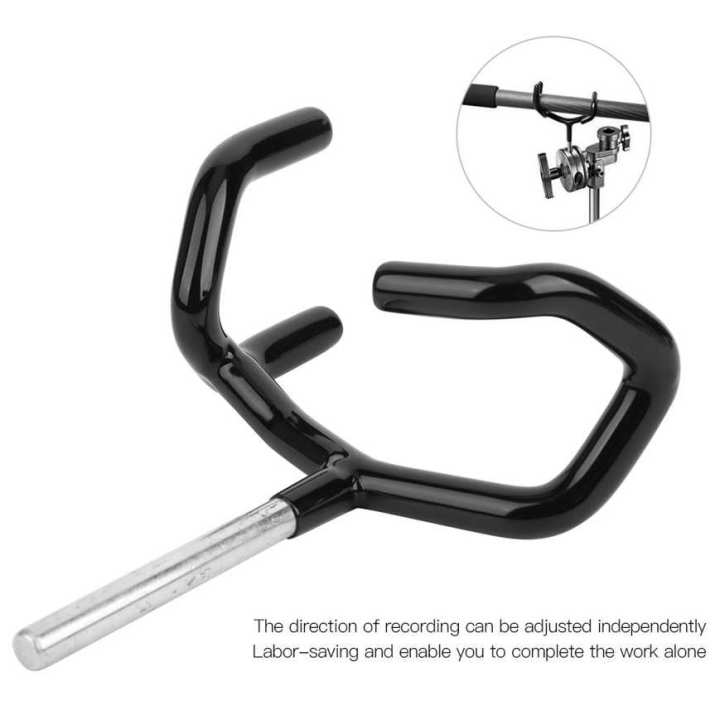 Metal%20Microphone%20Support%20Holder%20Audio%20Boom%20Pole%20Stand%20Black%20-%20Image%206