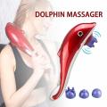 Dolphin Infrared Body Massager  Electric Dolphin Massager Back Massage Hammer Vibration Infrared Stick Roller Cervical Body Relaxation. 