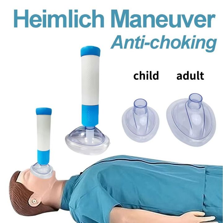 Anti-choking Masks Anti Suffocation Choking Emergency Device Easy To Use Breathing Trainers Anti Choking Rescue Device Practical Portable Asphyxia CPR Home Outdoor