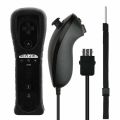 2 in 1 Wireless Remote Controller for Nunchuk Nintendo Wii Built-in Motion Plus Gamepad with Silicone Case Motion Sensor.