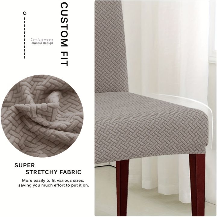 Elastic%20Dining%20Chair%20Cover%20Stretch%20Seat%20Slipcover%20Jacquard%20Spandex%20Protector%20Case%20for%20Kitchen%20Chair%20Seat%20Home%20Hotel%20Banquet%20-%20Image%204