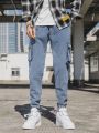 Spring Autumn Multi-Pockets Cargo Jeans Men Black Blue Denim Jogger Pants Male Baggy Jean Trousers Plus Size 6XL 7XL 8XL.