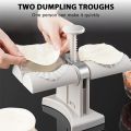 Double Head Automatic Dumpling Maker – Premium Food-Grade ABS Dumpling & Momos Press, Make Two Dumplings or Ravioli at a Time, Easy to Use and Clean, Perfect for Home Cooking- Allion Shop. 