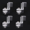 1/4PCS End Clamp Middle Clamp Silver PV Solar System Installation Racking Fixing Pressure Block Solar Panel Mount Bracket Demoo. 