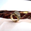 Men Viking Ring Vintage Embossed Design Finger Rings. 