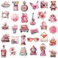 10/50PCS Vintage Pink Girls Decoration Graffiti Stickers DIY Diary Suitcase Scrapbook Phone Laptop Luggage Kawaii Decal Sticker.