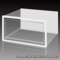 Stackable Transparent Shoe Storage Box with Double Doors - 1 -Layer Stackable Organizer - New.