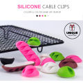 ACCEZZ 10 Pieces Cable Organizer Mount Set Best Cable Management Silicon Wire Clips. 