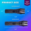 Torch Light Mini 5 Mode Cree XML T6 LED Zoom Adjustable Flashlight Super Bright.