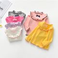 2-6 Years Fashion Clothes T-shirt For Children Girls Autumn Bottoming Shirt Cotton Top. 