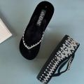 New Dai Slippers Myanmar Wedge Flip-Flops Platform Flip-Flops Good-looking Outdoor All-Matching Sandals.