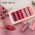 HANDAIYAN 6pcs in one box Velvet Matte Lipstick Waterproof Pigment Lipstick Long Lasting Lipstick Never Fade Lip Stick Makeup. 