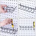 Peg board accesorries-4 x Pegboard Hook-Black. 
