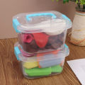 Portable Storage Box with Lid Simple Toys Storage Box Covered Suitcase Desktop Cosmetics Storage Box Home Storage Tool.