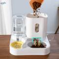 Cat Feeder and Water Automatic Cat Feeder for Cats Puppy Small Animals yellow. 