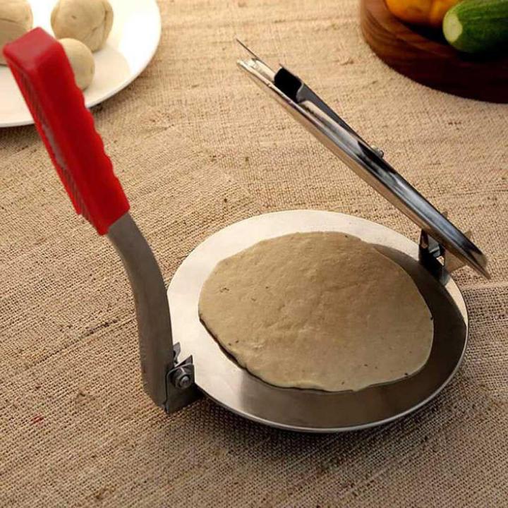 Square Roti Press Machine Puri Maker Press Machine with Handle, Manual Stainless Steel Roti Press ...