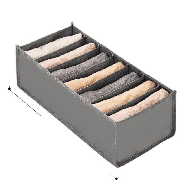 Premium Quality 7S Grid Cloth Organizer Box Closet Storage drawer divider storage organizer Box