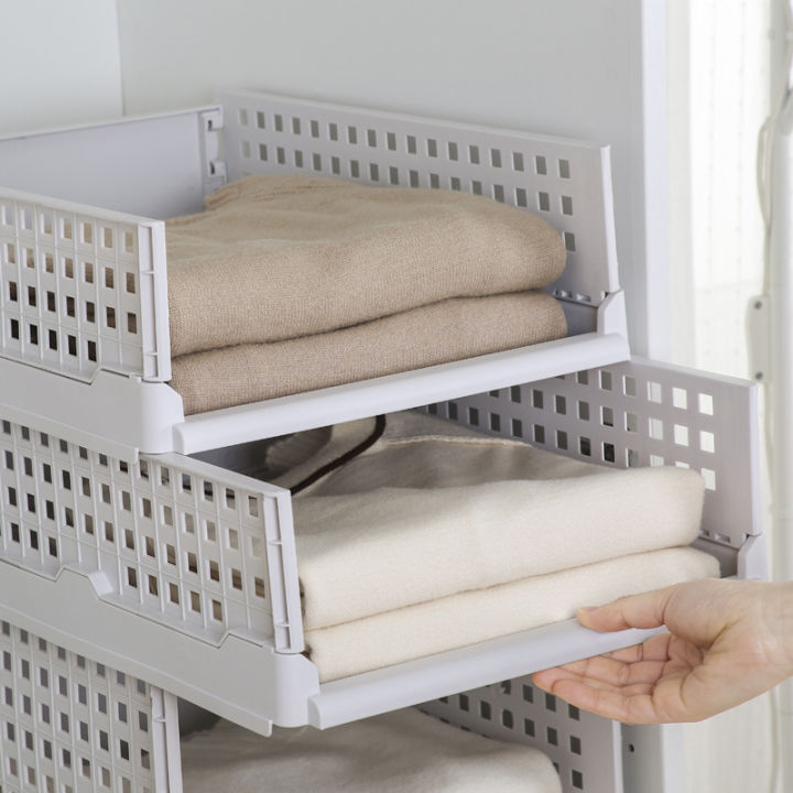 Wardrobe%20storage%20rack%20can%20be%20folded,%20disassembled,%20stacked,%20organized,%20storage%20box,%20plastic%20thickened%20divider,%20drawer-type%20sliding%20frame%20-%20Image%203