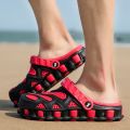 2021 Summer Green Men Clogs Sandals Big Size 46 Hollow Beach Men's Garden Shoes Comfort Lightweight Flip Flops For Men sandalia. 