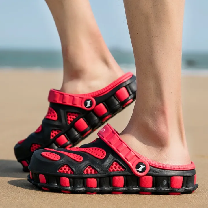 2021%20Summer%20Green%20Men%20Clogs%20Sandals%20Big%20Size%2046%20Hollow%20Beach%20Men's%20Garden%20Shoes%20Comfort%20Lightweight%20Flip%20Flops%20For%20Men%20sandalia%20-%20Image%207