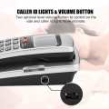 telephone FSK/DTMF Caller ID Telephone Corded Phone Desk Put Landline Fashion Extension for Hom. 
